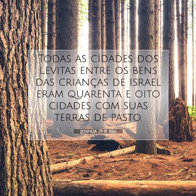 Joshua 21:41 Versículo Bíblico Explicado