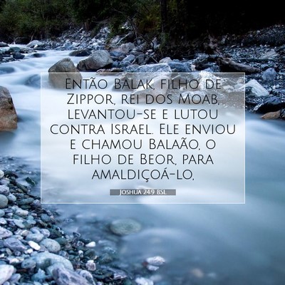 Joshua 24:9 Versículo Bíblico Explicado