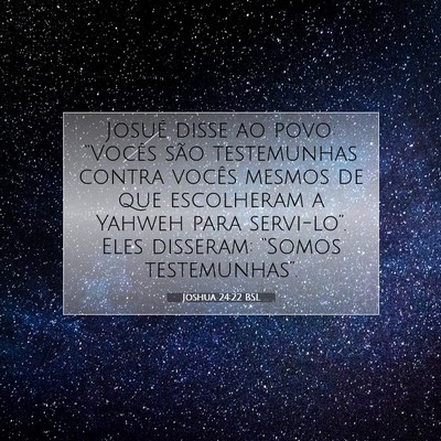 Joshua 24:22 Versículo Bíblico Explicado