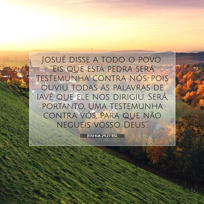 Joshua 24:27 Versículo Bíblico Explicado