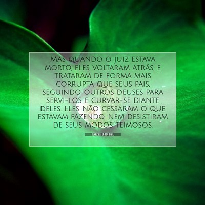 Juízes 2:19 BSL Imagem do Versículo Bíblico