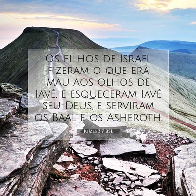 Juízes 3:7 BSL Imagem do Versículo Bíblico