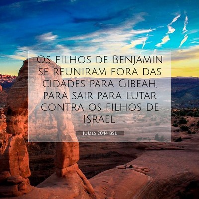 Juízes 20:14 BSL Imagem do Versículo Bíblico