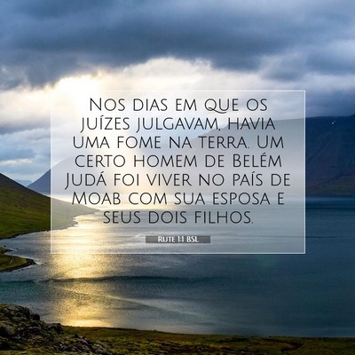 Rute 1:1 Versículo Bíblico Explicado