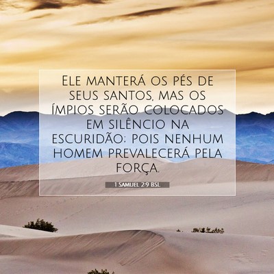 1 Samuel 2:9 BSL Imagem do Versículo Bíblico
