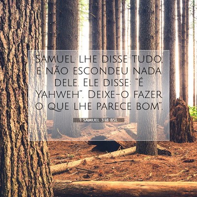 1 Samuel 3:18 Versículo Bíblico Explicado