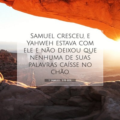 1 Samuel 3:19 BSL Imagem do Versículo Bíblico
