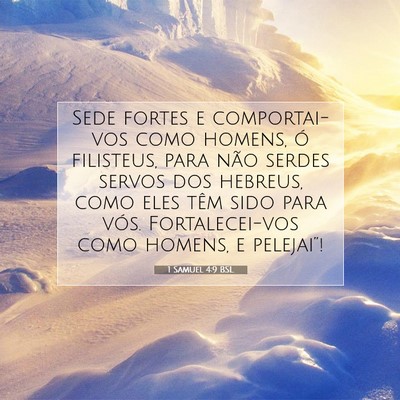 1 Samuel 4:9 Versículo Bíblico Explicado