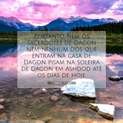 1 Samuel 5:5 BSL Imagem do Versículo Bíblico