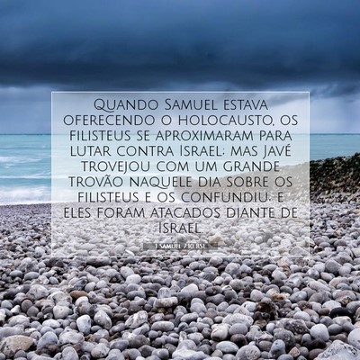 1 Samuel 7:10 Versículo Bíblico Explicado