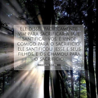 1 Samuel 16:5 BSL Imagem do Versículo Bíblico