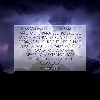 1 Samuel 16:7 BSL Imagem do Versículo Bíblico
