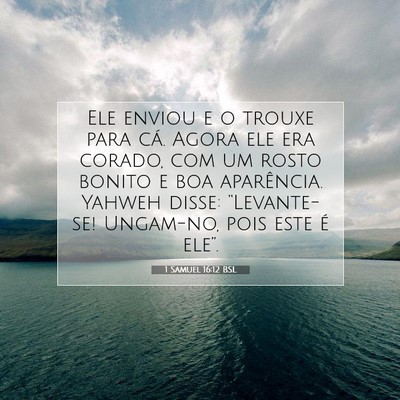 1 Samuel 16:12 BSL Imagem do Versículo Bíblico