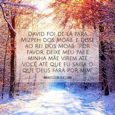 1 Samuel 22:3 BSL Imagem do Versículo Bíblico