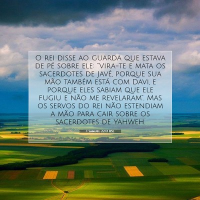 1 Samuel 22:17 BSL Imagem do Versículo Bíblico