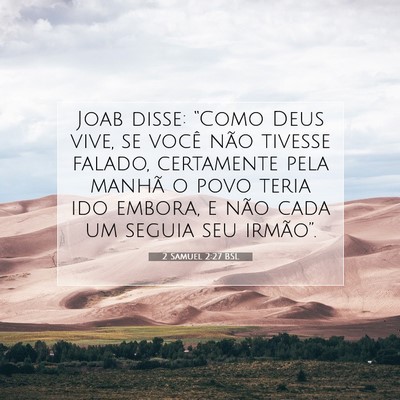 2 Samuel 2:27 Versículo Bíblico Explicado