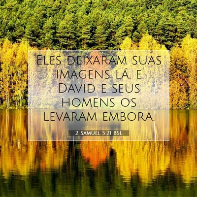 2 Samuel 5:21 BSL Imagem do Versículo Bíblico