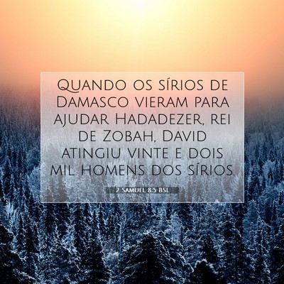 2 Samuel 8:5 BSL Imagem do Versículo Bíblico