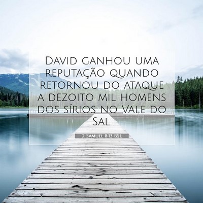2 Samuel 8:13 BSL Imagem do Versículo Bíblico