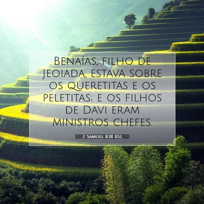2 Samuel 8:18 BSL Imagem do Versículo Bíblico
