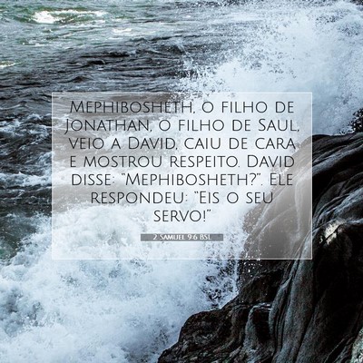 2 Samuel 9:6 Versículo Bíblico Explicado