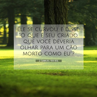 2 Samuel 9:8 Versículo Bíblico Explicado