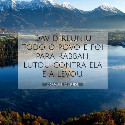 2 Samuel 12:29 Versículo Bíblico Explicado