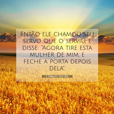 2 Samuel 13:17 Versículo Bíblico Explicado