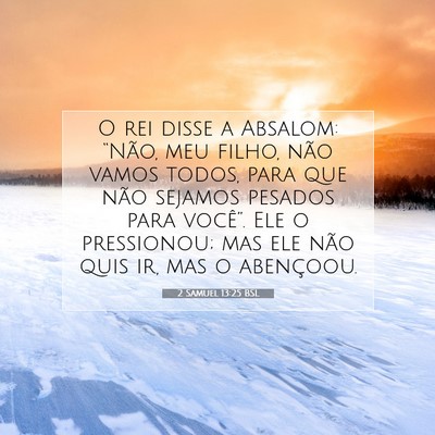 2 Samuel 13:25 Versículo Bíblico Explicado