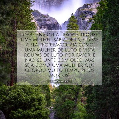 2 Samuel 14:2 BSL Imagem do Versículo Bíblico
