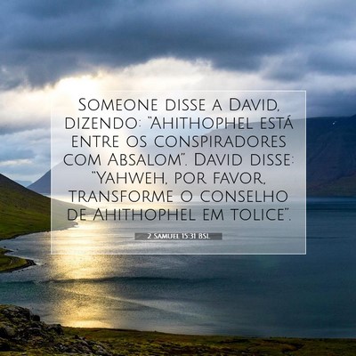 2 Samuel 15:31 BSL Imagem do Versículo Bíblico