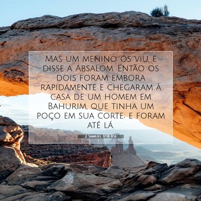 2 Samuel 17:18 Versículo Bíblico Explicado