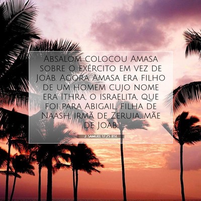 2 Samuel 17:25 Versículo Bíblico Explicado
