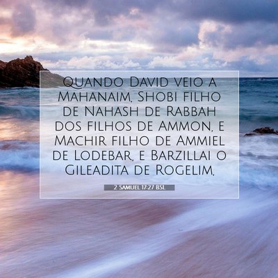 2 Samuel 17:27 Versículo Bíblico Explicado