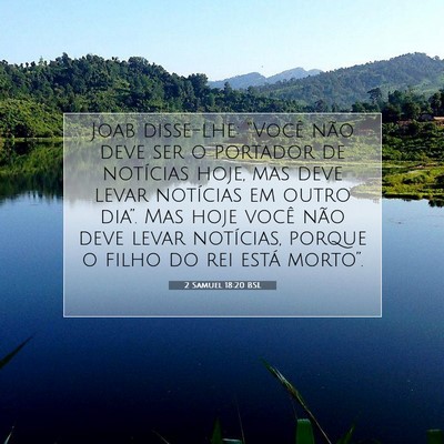 2 Samuel 18:20 BSL Imagem do Versículo Bíblico