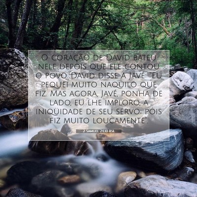 2 Samuel 24:10 BSL Imagem do Versículo Bíblico