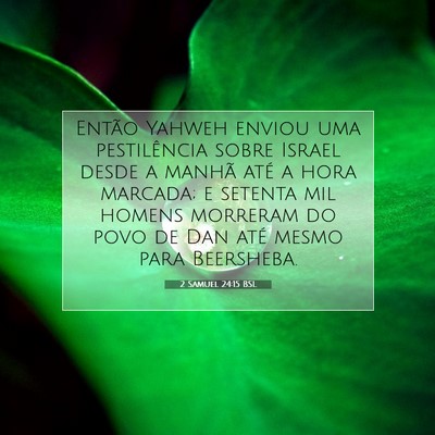 2 Samuel 24:15 Versículo Bíblico Explicado