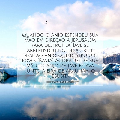 2 Samuel 24:16 Versículo Bíblico Explicado
