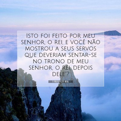 1 Reis 1:27 Versículo Bíblico Explicado