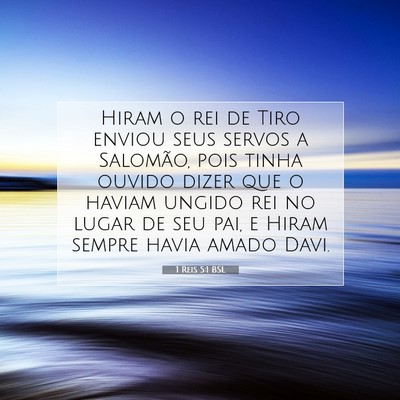 1 Reis 5:1 Versículo Bíblico Explicado