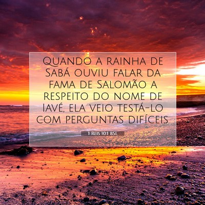 1 Reis 10:1 BSL Imagem do Versículo Bíblico