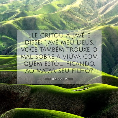 1 Reis 17:20 BSL Imagem do Versículo Bíblico