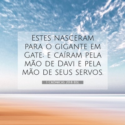 1 Crônicas 20:8 Versículo Bíblico Explicado