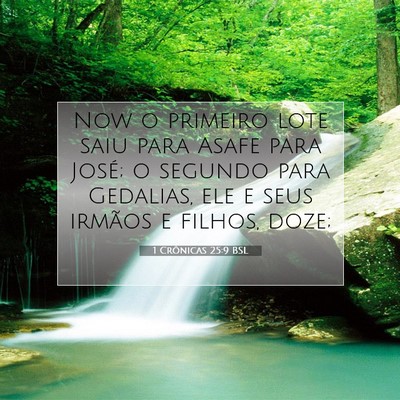 1 Crônicas 25:9 Versículo Bíblico Explicado