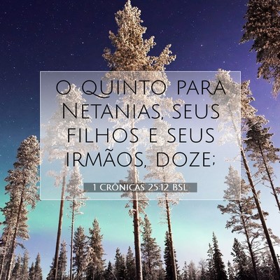 1 Crônicas 25:12 Versículo Bíblico Explicado