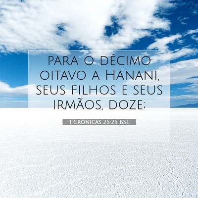 1 Crônicas 25:25 Versículo Bíblico Explicado