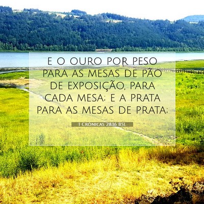 1 Crônicas 28:16 Versículo Bíblico Explicado