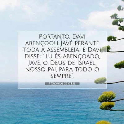 1 Crônicas 29:10 BSL Imagem do Versículo Bíblico