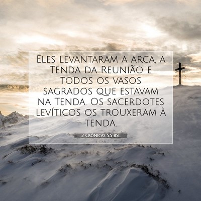 2 Crônicas 5:5 BSL Imagem do Versículo Bíblico