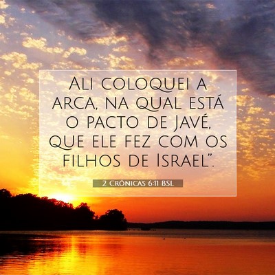2 Crônicas 6:11 BSL Imagem do Versículo Bíblico